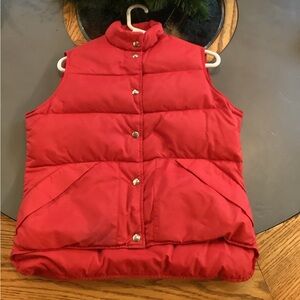 Red Quilted Puffer Vest - Women. Medium LL BEAN
